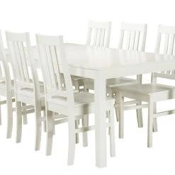 Veke Moona Jatkettava 6-hengen Ruokailuryhmä, Valkoinen/ Koivu 9 Veke Moona Jatkettava 6-hengen Ruokailuryhmä, Valkoinen/ Koivu -Veke Myymälä moona ruokailuryhma 6 hengen jatkettava poyta valkoinen 1