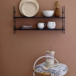 Bloomingville North Seinähylly Musta