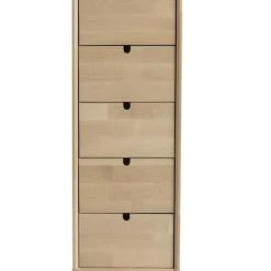 Kiteen Notte Korkea Lipasto, Koivu/lakattu