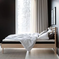 Veke Myymälä -Veke Myymälä notte sanky 160x200cm koivu Unia 100 joustinpatjapaketti 160x200 cm