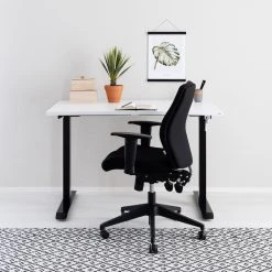 Veke Office Veivattava Säätöpöytä 120x70 Cm Valkoinen Musta Jalka -Veke Myymälä office veivattava saatopoyta valkoinen musta web 10