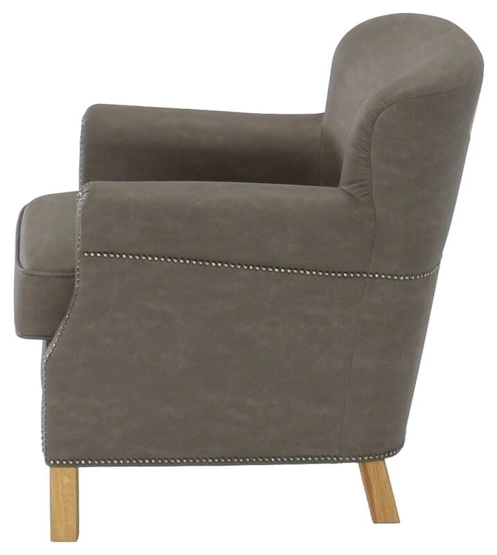 Veke Oscar Nojatuoli Harmaa Nevada 26 Tekstiilinahka Niiteillä 5 Veke Oscar Nojatuoli Harmaa Nevada 26 Tekstiilinahka Niiteillä - Image 3