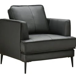 Veke Oxford Nojatuoli Musta Nahka/keinonahka -Veke Myymälä oxford nojatuoli musta