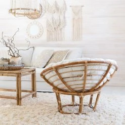 Veke Pesä Korituoli Luonnonväri Rottinki, Ilman Pehmustetta