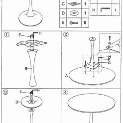 Veke Pisara Ruokapöytä ø80cm Valkoinen -Veke Myymälä pisara pyorea poyta