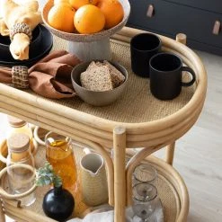 Veke Poimu Tarjoiluvaunu Luonnonväri -Veke Myymälä poimu tarjoiluvaunu 70x40 cm web 4