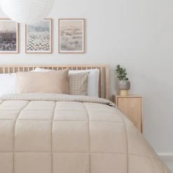 Veke, Unia Rima-Unia 600 Sänkypaketti 160x200 Cm Koivu Luonnonväri -Veke Myymälä pouta paivapeitto hiekka 7