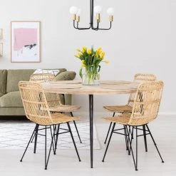 House Doctor Club Ruokapöytä Pyöreä 130cm Luonnonväri -Veke Myymälä pyry rottinkituoli house doctor club ruokapoyta pyorea web 7