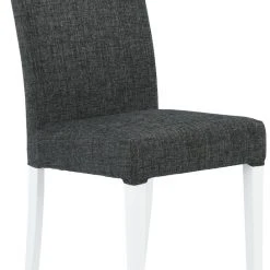 Veke Riina Tuoli, Valkoiset Jalat, Rubin 9 Mustaharmaa -Veke Myymälä riinatuoli mustaharmaa