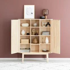 Veke Rima Kaappi Avohyllyllä Lakattu Koivu -Veke Myymälä rima kaappi avohyllylla web 6