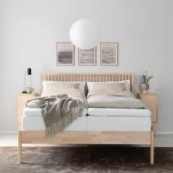 Veke, Unia Rima-Unia 600 Moottorisänkypaketti 160x200 Cm Koivu Luonnonväri -Veke Myymälä rima unia 600 moottorisankypaketti 160x200 cm web 18