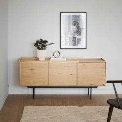 Rowico Brewerton Senkki 160x40x75 Cm Tammi/musta -Veke Myymälä rowico brewerton senkki 160x40x75cm tammi