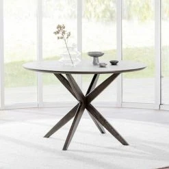 Rowico Calverton Pyöreä Ruokapöytä Ø120 Cm Ruskea -Veke Myymälä rowico calverton pyorea ruokapoyta 120cm ruskea 1 1