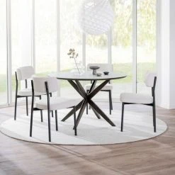 Rowico Calverton Pyöreä Ruokapöytä Ø120 Cm Ruskea