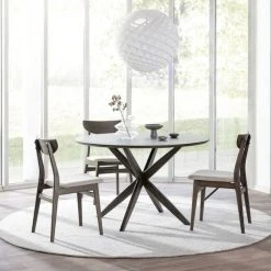 Rowico Calverton Pyöreä Ruokapöytä Ø120 Cm Ruskea -Veke Myymälä rowico calverton pyorea ruokapoyta 120cm ruskea 7