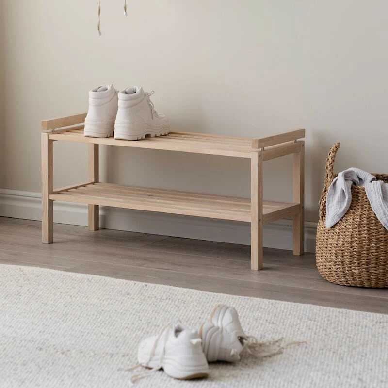 Rowico Confetti Kenkäteline 80 Cm öljytty Tammi 4 Rowico Confetti Kenkäteline 80 Cm öljytty Tammi - Image 2