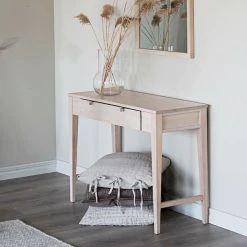 Rowico Confetti Konsolipöytä 100x40 Cm Valkopesty Tammi -Veke Myymälä rowico confetti konsolipoyta valkopesty tammi 3