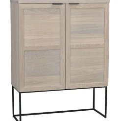 Rowico Everett Kaappi 95x41x125 Cm Valkopesty Tammi