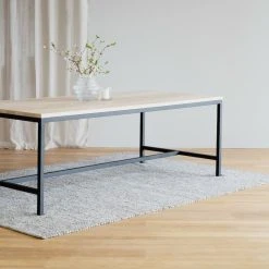 Rowico Everett Ruokapöytä 220x100 Cm Musta -Veke Myymälä rowico everett ruokapoyta 220x100cm valkopesty 5