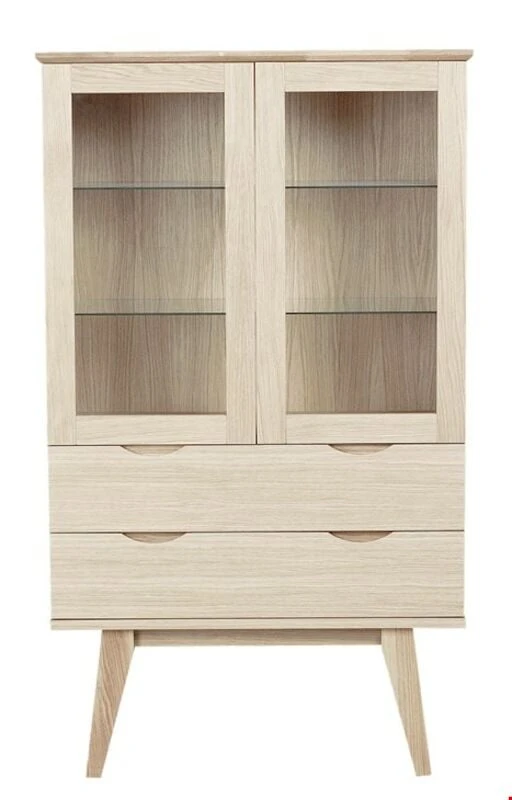 Rowico Filippa Vitriinikaappi Valkolakattu Tammi 4 Rowico Filippa Vitriinikaappi Valkolakattu Tammi - Image 2
