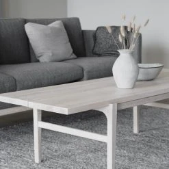 Rowico Ness 3-istuttava Sohva Tumman Harmaa, Valkopestyt Tammijalat