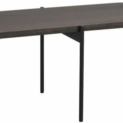 Rowico Shelton Sohvapöytä 95x50 Cm öljytty Ruskea, Mustat Metallijalat -Veke Myymälä rowico shelton 95x50 sohvapoyta oljyttyruskea mustatjalat1