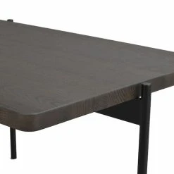 Rowico Shelton Sohvapöytä 95x50 Cm öljytty Ruskea, Mustat Metallijalat -Veke Myymälä rowico shelton sohvapoyta oljyttyruskea