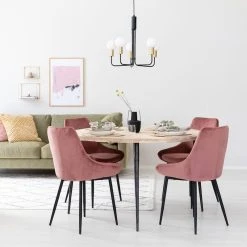 House Doctor Club Ruokapöytä Pyöreä 130cm Luonnonväri