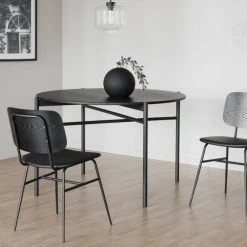 Rowico Skye Pyöreä Ruokapöytä Ø120cm Musta