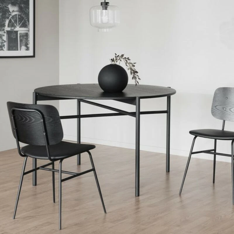 Rowico Skye Pyöreä Ruokapöytä Ø120cm Musta 3 Rowico Skye Pyöreä Ruokapöytä Ø120cm Musta