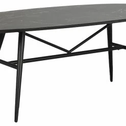 Rowico Springdale Ruokapöytä 200 Musta Ceramic/musta