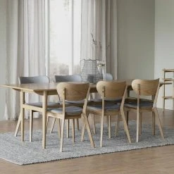 Rowico Tobermory-Kato 6-hengen Ruokailuryhmä Tammi/vaaleanharmaa -Veke Myymälä rowico tobermoy kato tammi vharmaa