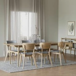 Rowico Tobermory-Kato 6-hengen Ruokailuryhmä Tammi/vaaleanharmaa -Veke Myymälä rowico tobermoy kato tammi vharmaa11