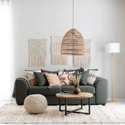 Acazia Iron Pyöreä Sohvapöytä 60 Cm -Veke Myymälä rusko 3 istuttava sohva tummanvihrea 17