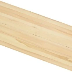 Veke Saarni Ruokapöytä 200x90 Cm Lakattu Saarni, Valkoinen Metallijalka