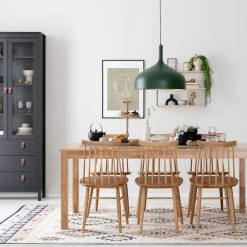 Veke Kaarna-Scandic 6-hengen Ruokailuryhmä Lakattu Tammi