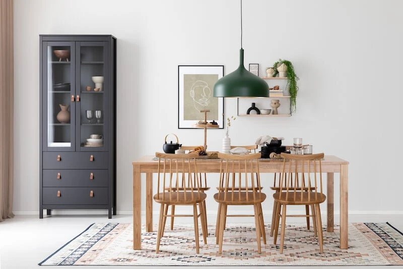 Veke Kaarna-Scandic 6-hengen Ruokailuryhmä Lakattu Tammi 3 Veke Kaarna-Scandic 6-hengen Ruokailuryhmä Lakattu Tammi