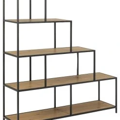 Ei Brändiä Seaford Avohylly 135x35x150 Cm Villitammi/musta 13 Ei Brändiä Seaford Avohylly 135x35x150 Cm Villitammi/musta -Veke Myymälä seaford avohylly 135x35x150cm villitammi musta 6