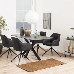 Ei Brändiä Seaford Tarjoiluvaunu 60x35 Cm Lasi/musta -Veke Myymälä seaford tarjoiluvaunu 60x35cm lasi musta 3