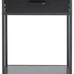 Ei Brändiä Seaford Yöpöytä 42x35 Cm Tuhka/musta -Veke Myymälä seaford yopoyta 42x35cm tummanharmaa musta 5