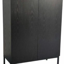 Tenstar Siera Korkea Kaappi 80x40x120 Cm Musta -Veke Myymälä siera ovikaappi korkea musta