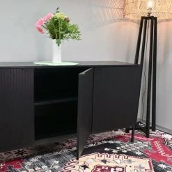 Tenstar Siera Senkki 160x40x80 Cm Musta -Veke Myymälä siera senkki musta7