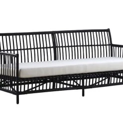 Sika-Design Caroline 3-istuttava Sohva Ilman Pehmustetta Musta