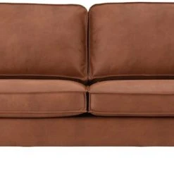 Veke Macho 3-istuttava Sohva Konjakki Kentucky 9, Mustat Jalat