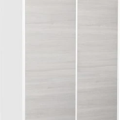 Hiipakka Stina Liukuovikomero 120 Cm Valkoinen/hopeajalava -Veke Myymälä stina120 liukuovikomero hopeajalava