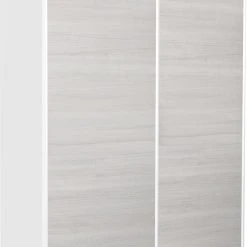 Hiipakka Stina Liukuovikomero 120 Cm Valkoinen/hopeajalava -Veke Myymälä stina150 liukuovikomero hopeajalava1