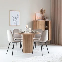 Veke Taimi Pyöreä Ruokapöytä Ø100 Cm Hiekka -Veke Myymälä taimi pyorea ruokapoyta 100 cm hiekka web 27