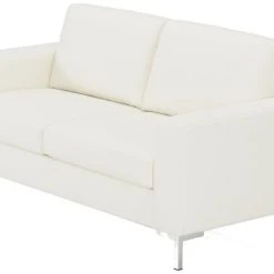 Veke Toronto 2-istuttava Sohva Valkoinen Madryt White 910 PU-keinonahka, Metallijalat -Veke Myymälä toronto sohva 2 istuttava valkoinen keinonahka 01