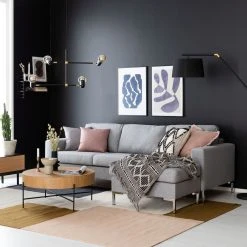 Veke Toronto Divaanisohva Vaaleanharmaa Surprise 25T6 Kangas, Metallijalat -Veke Myymälä toronto divaanisohva vaaleanharmaa web 5