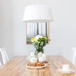 Veke Tuohi-Lotta 6-hengen Ruokailuryhmä Valkoinen/lakattu Tammi